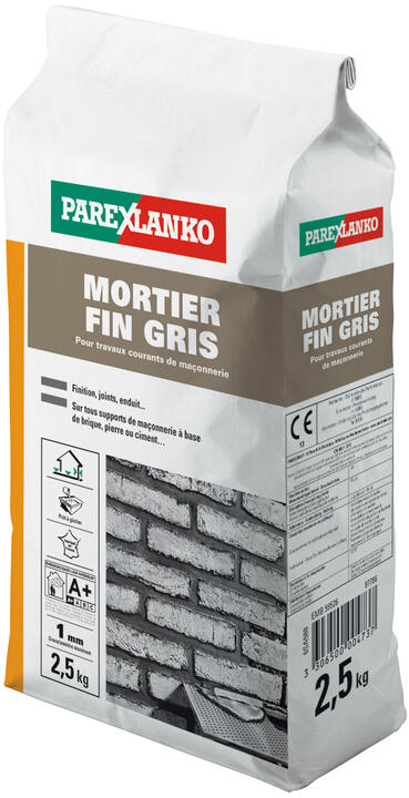 MORTIER FIN GRIS 2.5KG